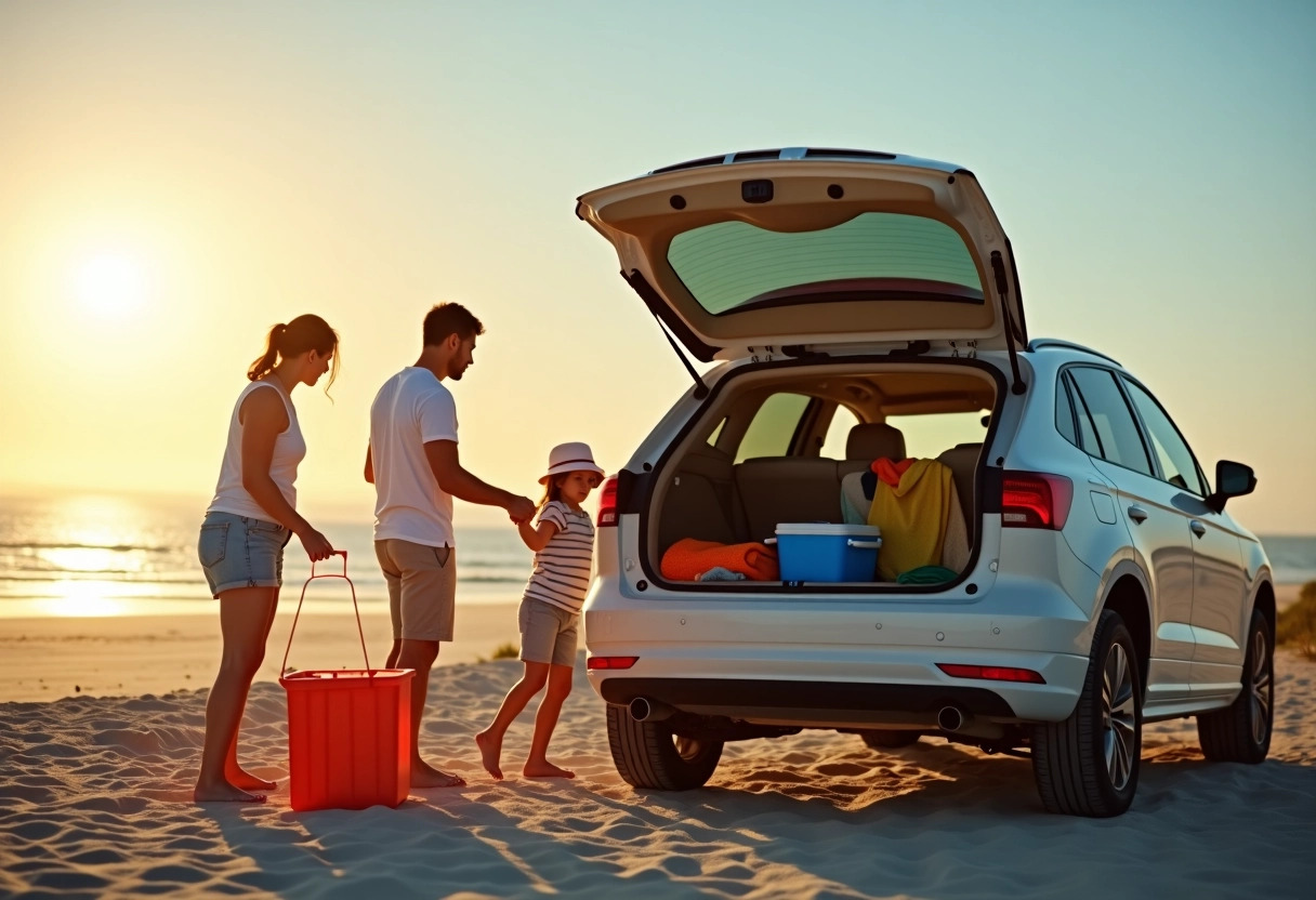 plage famille